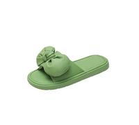 Pantofole da Donna Donne Scarpe da Donna Piattaforma in Gomma Indoor Piattaforma a Farfalla-Knot Droghe Slides Fashion Flatgreen, 3.5 Regno Unito
