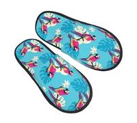 Pantofole da donna e uomo, calde e pelose, pantofole da casa, pantofole da camera da letto, pantofole carine colorate ara Monstera pelose pantofole invernali da casa per interni estetici pantofole da