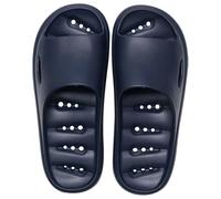 Pantofole da donna e uomo, estive, per interni ed esterni, antiscivolo, antiscivolo, da giardino, per la casa, in plastica, per la spiaggia, Blu, 44