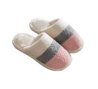 Pantofole da donna e uomo, invernali, calde, in peluche, unisex, antiscivolo, comode, per la casa, per la casa, per la casa, per la casa, per coppie, pantofole invernali, Colore: rosa., 37 EU