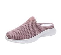 Pantofole da donna, eleganti, con suola morbida, per attività all'aperto, scarpe basse da passeggio, per il tempo libero, comode da jogging, pantofole leggere, Colore: rosa., 41 EU