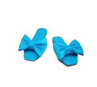 Pantofole da Donna Estate in Pelle Piatta da Esterno Prua Non Slip Spiaggia Pantaloncini da Donna Casual di per Tutta la Partita Sandalsblue, 9,5 Regno Unito