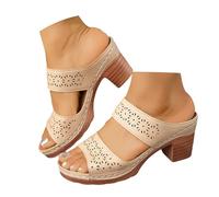 Pantofole da donna estive, alla moda, leggere, con supporto per l'arco, antiscivolo, estive, leggere, antiscivolo, da donna, con punta aperta, comode scarpe da yoga