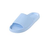 Pantofole da donna estive aperte morbide - Ciabatte da bagno antiscivolo ciabatte da spiaggia ciabatte leggere ciabatte interne / outdoor ciabatte da bagno piatte estive per piscina, Azzurro, 38 EU