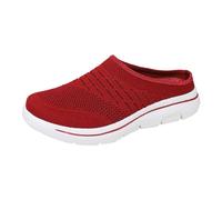 Pantofole da donna estive da uomo, leggere, antiscivolo, antiscivolo, da spiaggia, sandali da spiaggia, Colore: rosso, 38 EU