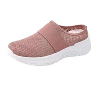 Pantofole da donna estive slip-on, scarpe ortopediche chiuse sul davanti, Colore: rosa., 40 EU
