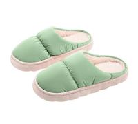 Pantofole da donna in cotone, antiscivolo, calde, invernali, in peluche