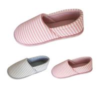 Pantofole da donna, in cotone, comode e comode, da donna, con suola morbida, pantofole, Colore: rosa., 40 EU