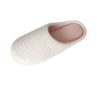 Pantofole da donna in cotone, suola morbida, comode pantofole | Pantofole calde con strisce, morbide, antiscivolo, leggere, prima e dopo la gravidanza
