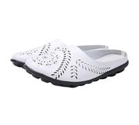 Pantofole da donna in pelle, chiuse, leggere, antiscivolo, comode, morbide, traspiranti, da spiaggia, casual, per la casa e tutti i giorni, bianco, 37 EU