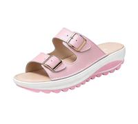 Pantofole da donna in rete, antiscivolo e traspiranti, leggere, ideali per le giornate calde e la vita quotidiana, con soletta morbida e suola flessibile, Colore: rosa., 36 EU