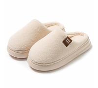 Pantofole da donna, in stile retrò, per coppia, in pile e pile, per coppie, calde, comode e calde per la casa in tempo freddo