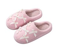 Pantofole da donna invernali calde da donna in pile di Cotton Slippers Cute Versatile and Warm Home Cotton Slippers traduzioni per la casa da donna, Colore: rosa., 42 EU