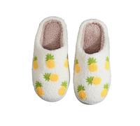 Pantofole da donna, invernali, calde, in peluche, antiscivolo, comode, per la casa, per la casa, giallo., 40 EU