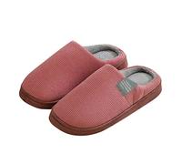 Pantofole da donna invernali, in peluche, da uomo, calde, in feltro, unisex, morbide, comode, in peluche, antiscivolo, foderate, per interni ed esterni, EU 36-44, 05 rosa., 36 EU