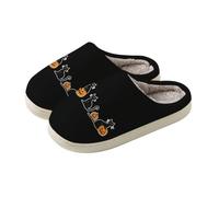 Pantofole da donna morbide e calde con suola morbida | Morbide pantofole da donna con animali per fantasma e pipistrello, soffici pantofole per Halloween, con dinosauro e zucca