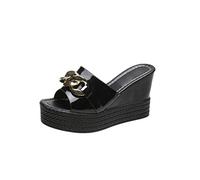 Pantofole da Donna Pantofole da Donna Scarpe da Matrimonio Estate Piattaforma Bianca Piattaforma Cunei Diapositive da Donna panlive di Spiaggia