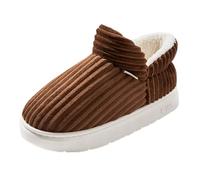 Pantofole da donna, pantofole da uomo, calde, confortevoli, in memory foam, per autunno e inverno, antiscivolo, leggere e traspiranti per interni ed esterni, scarpe per la casa, 3 caffè, 36 EU