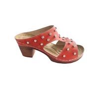 Pantofole da donna per il tempo libero con cinturino a punta tonda con suola spessa e cinturino traforato, pantofole da donna sotto i 10 anni, Rosso, 40.5 EU