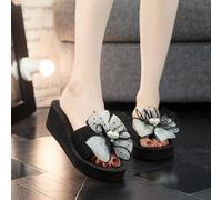 Pantofole da donna per l estate 2021, nuova moda versatile, sandali con fiocco, comodi, antiscivolo, con tacco alto, scarpe da spiaggia per San Valentino CN35,CN36,CN37,CN38,CN39,CN40,CN41,CN42,CN43