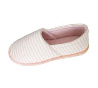 Pantofole da donna per primavera, estate, autunno e inverno, sottili, non morbide, traspiranti, punta chiusa e tacco chiuso, pantofole in cotone prima e dopo la gravidanza con frange per le donne