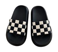 Pantofole da Donna Quattro Stagioni Coppia Sandali per Adulti Non slittanti Pannelli Interni Spessi Pannelli Interni in e Nero trascina Le famiglie44-45 27-27,5 cm