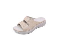 Pantofole da Donna Sandali Single Sandali Sandali Casual per Donne Sandali Sportivi Sandali Sliforo Scarpe estive Slip-on womenbeige, 10