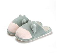 Pantofole da Donna Simpatiche Pantofole in Cotone da Coppia Corgi Donna Autunno e Inverno Calore Domestico per Interni Bambini Pantofole da Uomo Slip on (Colore : A, Dimensioni : 44/45) (C 28/29 EU)