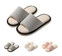 Pantofole da donna traspiranti, per gli ospiti, invernali, in lino, antiscivolo, per interni ed uomini, per la casa, per la casa dell'hotel, Colore: rosa., 40 EU