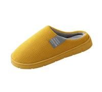 Pantofole da donna uomo in schiuma di memoria pantofole invernali per la casa pantofole unisex adulto scarpe interne invernali comode leggere per la casa EU36-41, 1 giallo, 36 EU