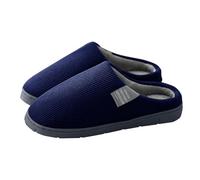 Pantofole da donna uomo in schiuma di memoria pantofole invernali per la casa pantofole unisex adulto scarpe interne invernali comode leggere per la casa EU36-41, 2 blu scuro, 40 EU