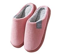 Pantofole da donna uomo in schiuma di memoria, pantofole invernali per la casa, pantofole unisex per adulti, comode e leggere, invernali, morbide peluche, per la casa, EU40-45, 1 rosa, 38/39 EU