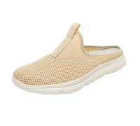 Pantofole da esterno in rete, traspiranti, taglie forti, beige., 43 EU