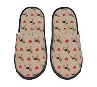Pantofole da Interno Shepherd German Dog Print Pelose Ciabatte Pelose Peluche Unisex Scarpe da Casa Interne Hotel L