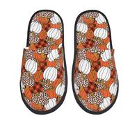 Pantofole da Interno Various Pumpkins Print Calde Scarpe di Cotone Pelose Antiscivolo Ciabatte Casa Uomo Inverno M