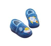 Pantofole da massaggio per bambini, a forma di animale, per l'inverno, calde, per interni ed esterni, suola morbida, antiscivolo, blu cielo, 28 EU