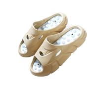 Pantofole da massaggio uomo estive Lati Sandali esterno for interni Scarpe casual spiaggia Scivoli con suola morbida Infradito Calzature(Yellow,39)