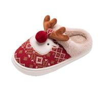 Pantofole Da Natale Da Donna Ciabatte Natalizia Donna Memory Foam Ispessito Leggere Con Punta Chiusa Piatte Pantofole Autunno Inverno Interne Morbida Slippers Da Letto Antiscivolo E Silenziosa Suola