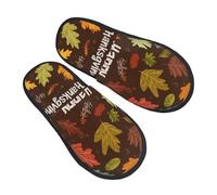 Pantofole da raccolta di ghiande per donne uomini autunno autunno foglie d'acero antiscivolo pantofole per casa comode calzature pelose memory foam camera da letto scarpe da viaggio, Multicolore, 8/11