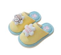 Pantofole da ragazza, invernali, calde, morbide e morbide, per bambini e bambini, graziosi disegni dei cartoni animati, comode pantofole con motivi animali, perfetta intimità per le ragazze, Azzurro