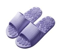 Pantofole da uomo, aperte, da uomo, con sandali massaggianti, per massaggio ai piedi, antiscivolo, con agopressione, traspiranti, comode e leggere, Lilla, 40 EU