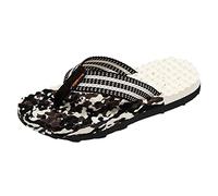 Pantofole da uomo con effetto massaggiante, con supporto per l'arco plantare, leggere, morbide, antiscivolo, piatte, comode, estive, per fascite plantare, Z4 marrone, 44 EU