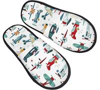 Pantofole Da Uomo Donna Reticolo Senza Giunte Degli Aeroplani Scarpe Da Casa Calde Ciabatte Invernali Comoda Ciabatte Da Casa Per Invernale All'Aperto Hotel L