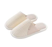 Pantofole da uomo e donna, invernali, calde, antiscivolo, in feltro, leggere, comode, per interni ed esterni, per la casa, morbide e comode, bianco, 38 EU