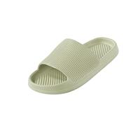 Pantofole da uomo e donna, piatte, antiscivolo, leggere, unisex, con suola morbida, perfette per spa, piscina, viaggi, traspiranti, comode nella vita di tutti i giorni, verde, 38 EU