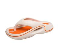 Pantofole da uomo estive antiscivolo, comode infradito con suola spessa, supporto per l'arco del piede, suola esterna assorbente e antiscivolo., cachi, 43 EU