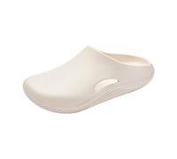 Pantofole da uomo estive da bagno per uomo e donna, leggere, comode pantofole a righe, per piscina e donna, bianco, 41 EU