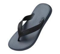 Pantofole da uomo estive, pantofole da uomo, estive, antiscivolo, unisex, con suola spessa, senior Sense of Summer, infradito, abbigliamento esterno femminile, antiscivolo da spiaggia, grigio., 39 EU