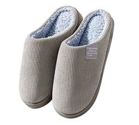 Pantofole da uomo foderate in feltro, soffici e confortevoli | Pantofole invernali calde con punta chiusa, in memory foam, per interni ed esterni