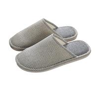 Pantofole da uomo in cotone, da uomo, per la casa, unisex, leggere, antiscivolo, morbide, comode, per dormire, Blu scuro, 39 EU